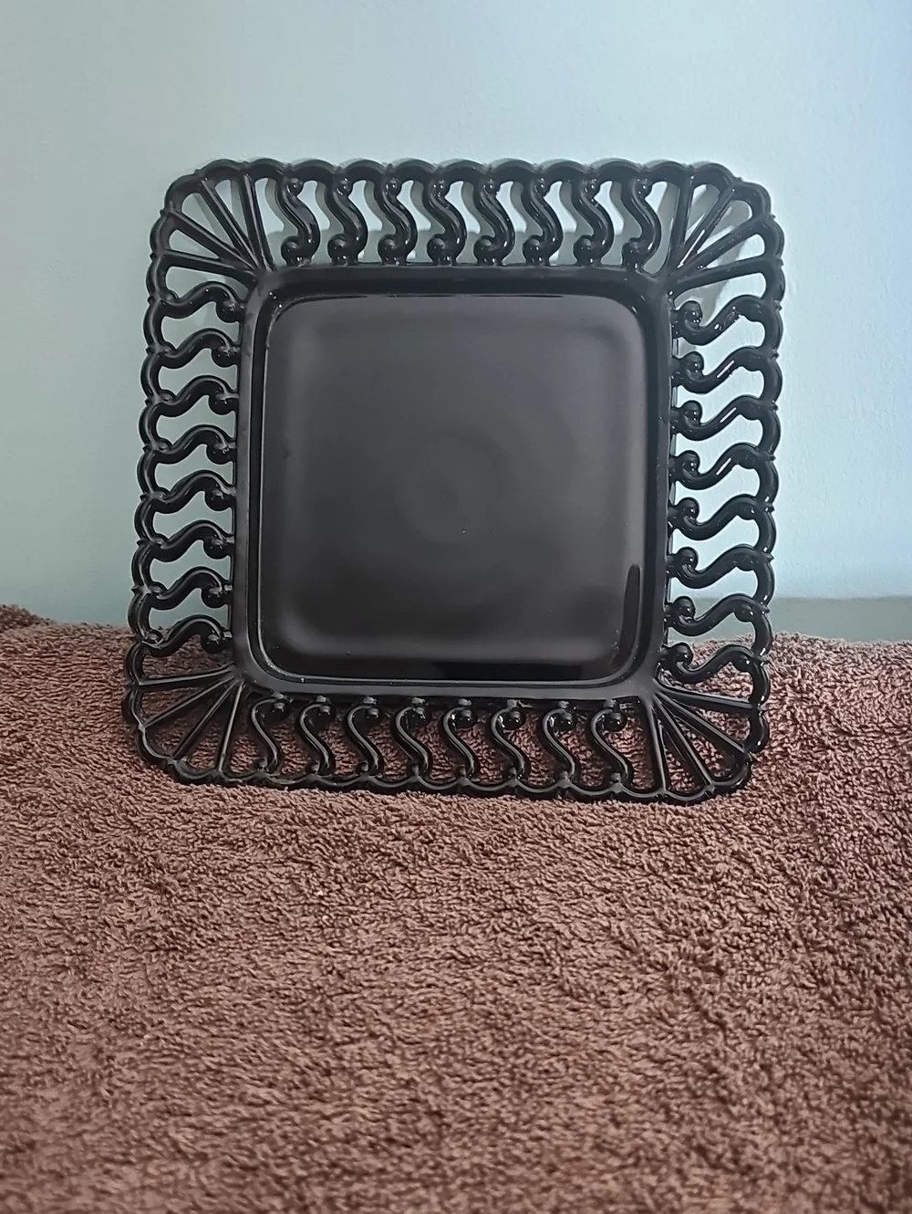 Rare Black Amethyst Luncheon/ Salad /Sandwich Plate